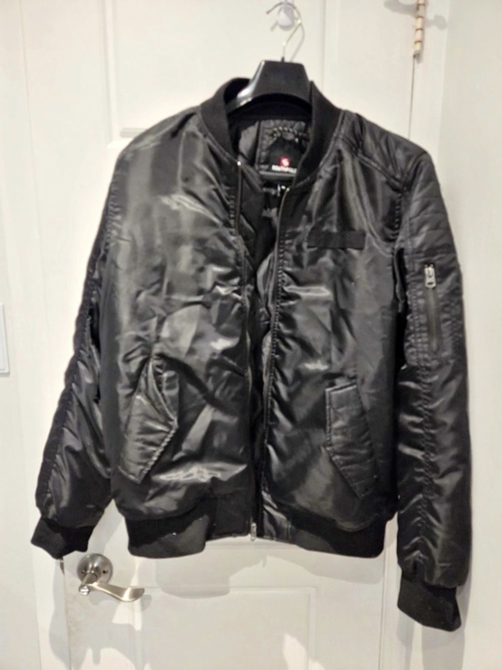Southpole Men's Black Bomber Jacket Size Medium